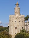 TORRE DEL ORO - SEVILLA - SPAIN Royalty Free Stock Photo