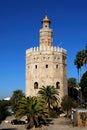 Torre del Oro, Seville, Spain. Royalty Free Stock Photo