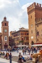 Torre dell'orologio , clock tower in ferrara