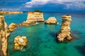 Torre Dell Orso And Sant Andrea - Lecce, Italy Royalty Free Stock Photo