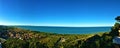 Torre di Palme town in Marche region, Italy. Splendid landscape, view of Adriatic sea Royalty Free Stock Photo