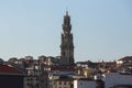 Torre dos Clerigos in Porto, Portugal. Travel. Royalty Free Stock Photo