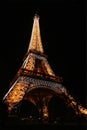 Torre Eiffel at night Royalty Free Stock Photo
