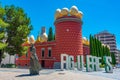 Torre Galatea at Dali Theatre-Museum in the center of Figueres,