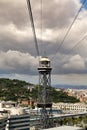 Torre Jaume Barcelona, funicular tower Royalty Free Stock Photo