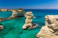 Torre Sant Andrea cliffs, Salento peninsula, Apulia region, South of Italy