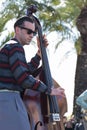 Torremolinos, Malaga, Spain, february 2, 2017. Rockabilly street concert