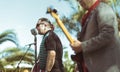 Torremolinos, Malaga, Spain, february 2, 2017. Rockabilly street concert