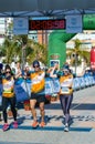 Runners on half Marathon de Torremolinos in Torremolinos, Spain