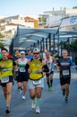 Runners on half Marathon de Torremolinos in Torremolinos, Spain