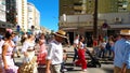 Pilgrims in the traditional Romeria of San Miguel festival (Romeria de San Miguel)