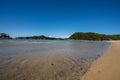 Torrent Bay in the Abel Tasman National Park, on a sunny day in New Zealand Royalty Free Stock Photo