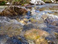 Torrent of Val Fondillo, a beautiful valley in Abruzzo Royalty Free Stock Photo