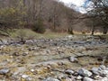 Torrent of Val Fondillo, a beautiful valley in Abruzzo Royalty Free Stock Photo
