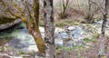 Torrent of Val Fondillo, a beautiful valley in Abruzzo Royalty Free Stock Photo