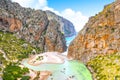 Torrente de Pareis, island of Mallorca, Balearic islands, Spain Royalty Free Stock Photo