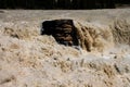 Torrential Water Battering Rock Royalty Free Stock Photo