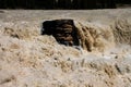 Torrential Water Battering Rock