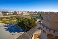 Torres de Serrano towers in Valencia Royalty Free Stock Photo