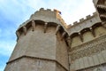 Torres de Serranos gate, Valencia, Spain Royalty Free Stock Photo