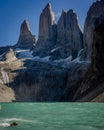 Torres del paine national park chile Patagonia Granite mountain most beautiful place in the world in south america Royalty Free Stock Photo