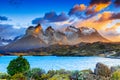 Torres Del Paine National Park, Chile. Royalty Free Stock Photo