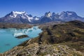 Torres del Paine National Park, maybe the best sunrise in the world! and without seeing the sun! Royalty Free Stock Photo