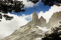 Torres del paine towers in patagonia Royalty Free Stock Photo