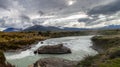 Torres del Paine Waterfalls Royalty Free Stock Photo