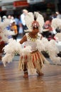 Torres Strait Islander boy in costume Royalty Free Stock Photo