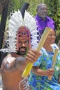 Torres Strait Islander people in Torres Strait islands Australia Royalty Free Stock Photo