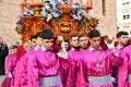 Torrevieja, Spain - April 7, 2023:Holy Week procession in Torrevieja, Spain