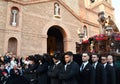 Torrevieja, Spain - April 7, 2023:Holy Week procession in Torrevieja, Spain