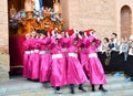 Torrevieja, Spain - April 7, 2023:Holy Week procession in Torrevieja, Spain
