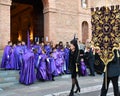 Torrevieja, Spain - April 7, 2023:Holy Week procession in Spain