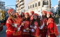TORREVIEJA, SPAIN Ã¢â¬â JANUARY 5, 2023: Los Reyes Magos parade. Participants take part in the Festive cavalcade Cabalgata de los Royalty Free Stock Photo
