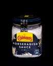 Colman`s horseradish isolated Royalty Free Stock Photo