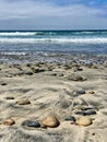 Torrey Pines beach California rocky Royalty Free Stock Photo