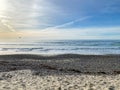 Torrey Pines State Beach before sunset twilight Royalty Free Stock Photo