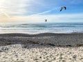 Torrey Pines State Beach before sunset twilight Royalty Free Stock Photo