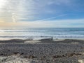 Torrey Pines State Beach before sunset twilight Royalty Free Stock Photo