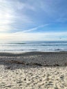 Torrey Pines State Beach before sunset twilight Royalty Free Stock Photo