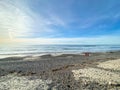 Torrey Pines State Beach before sunset twilight Royalty Free Stock Photo