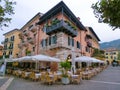 The old town at Torri del Benaco at Garda Lake in Italy Royalty Free Stock Photo