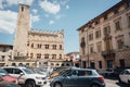 Torri Gemelle, Piazza Sant`Agostino, Ascoli Piceno Royalty Free Stock Photo