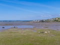 Torridge and Taw estuary. Landscape view towards Appledore from Northam Burrows, Devon, UK. Royalty Free Stock Photo