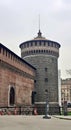 Torrione del Carmine at Sforza Castle, Milano, Italy Royalty Free Stock Photo