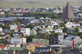 Torshavn city town in Streymoy Feroe islands. Picturesque houses