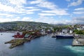 Torshavn old town and habor Royalty Free Stock Photo
