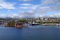 Torshavn old town and habor Royalty Free Stock Photo